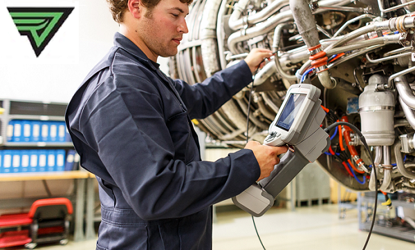 使用韋林工業(yè)內(nèi)窺鏡檢測航空發(fā)動(dòng)機(jī)燃燒室場景圖